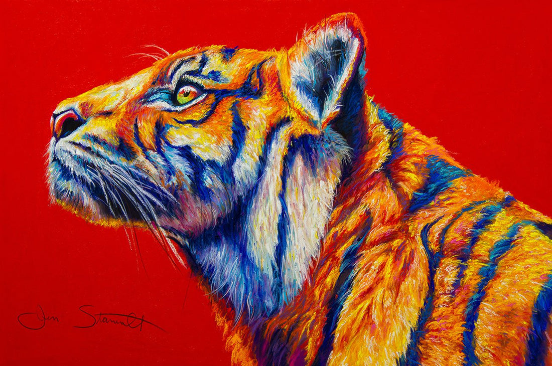 Jen Starwalt Contemporary Wildlife Art Original Art Sumatran Tiger